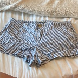 Size 8 seersucker Abercrombie and Fitch shorts